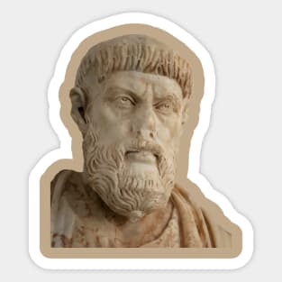 Aristotle Greek Philosopher Statue Aphrodisias Vector Art Sticker